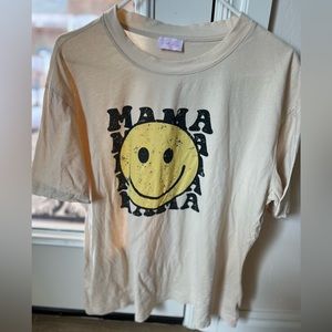 Pink Lily Mama Tee Short Sleeve, Size Large, 2023 Summer Collection
